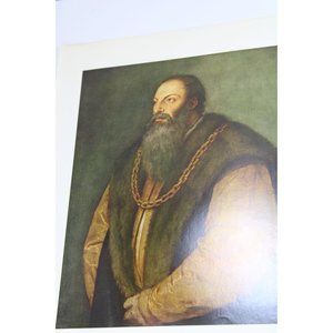 Titian Print Portrait of Pietro Aretino Vintage 54934